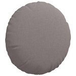 vidaXL Coussins de siège 2 Pièces Taupe Ø40 x 13 cm tissu