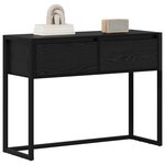 vidaXL Table d'appoint Chêne noir 100 x 36 x 75 cm Bois d'ingénierie