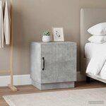 vidaXL Table de chevet 2 pc Gris Béton 43 x 34 5 x 47 cm