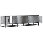 vidaXL Meuble TV sonoma gris 150x35x41 cm bois d'ingénierie et métal