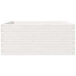 vidaXL Jardinière blanc 110x110x49 5 cm bois de pin massif