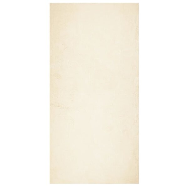 vidaXL Tapis HUARTE à poils courts doux et lavable crème 100x200 cm