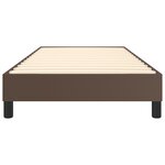 vidaXL Cadre de lit à ressorts marron 80x200 cm similicuir