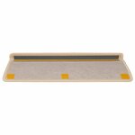 vidaXL Tapis d'escalier autocollants 30 Pièces 65x21x4 cm Berber