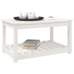 vidaXL Table de jardin blanc 82 5x50 5x45 cm bois massif de pin