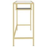 vidaXL Bureau d'ordinateur Transparent 100x36x74 cm Verre trempé