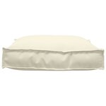 vidaXL Coussin pour assise de palette Crème 70 x 70 x 12 cm