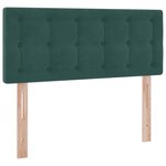 vidaXL Lit avec des lumières à LED Vert foncé 120 x 200 cm Velours