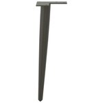 vidaXL Pieds de table basse coniques 4 pièces Anthracite 30-31 cm Acier