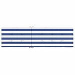 vidaXL Coussin de chaise longue rayures bleues/blanches tissu oxford