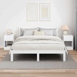 vidaXL Table d'appoint 2 Pièces Blanc 30 5 x 30 x 45 cm Bois d'ingénierie