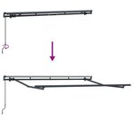 vidaXL Auvent Rétractable Anthracite 300 x 200 cm tissu