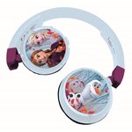 LA REINE DES NEIGES 2 Casque 2-en-1 Bluetooth et filaire confortable et pliable pour enfants avec limitation de son - LEXIBOOK