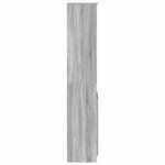 VidaXL Buffet sonoma gris 37 5x35x180 cm bois d'ingénierie