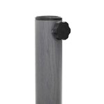 vidaXL Socles de parasol d'extérieur Bois foncé 48 x 48 x 32 cm