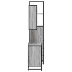 vidaXL Ensemble de meubles de salle de bain 3 Pièces Sonoma gris