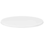 vidaXL Plateau de table Blanc brillant 40 x 40 x 1 5 cm