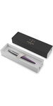 PARKER Jotter Stylo bille  Victoria violet  recharge bleue pointe moyenne  Coffret cadeau