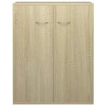 vidaXL Buffet Chêne sonoma 60x30x75 cm Bois d'ingénierie