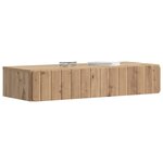 vidaXL Table d'appoint murale Chêne artisanal 87 5 x 34 5 x 17 cm