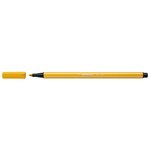 Stylo feutre dessin pen 68  jaune curry x 10 stabilo