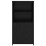vidaXL Haut Armoire Chêne noir 62 x 36 x 121 5 cm Bois d'ingénierie