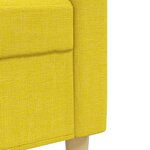 vidaXL Ensemble de canapés 3 Pièces coussins décoratifs jaune clair tissu