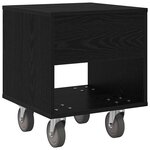 vidaXL Table de chevet 2 Pièces Chêne noir 40 5 x 40 x 48 cm