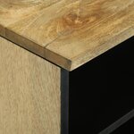 vidaXL Meuble TV - 100 x 33 5 x 46 cm  en bois de manguier massif.