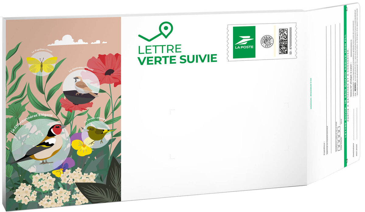 Pr t Poster Lettre Verte Suivie XS 250g Pochette Cartonn e 26 