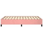 vidaXL Cadre de lit rose 120x190 cm velours