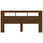 vidaXL Tête de lit à LED chêne marron 200x18 5x103 5cm bois ingénierie
