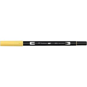 Feutre dessin double pointe abt dual brush pen 991 ocre clair x 6 tombow