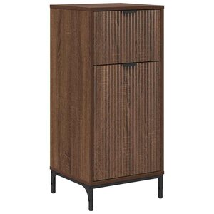 vidaXL Cabinet de salle de bain Chêne marron 39.5 x 36 x 88 cm