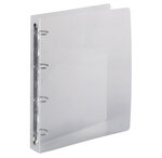 Classeur 4 anneaux 30 mm polypropylène Crystal - A4 maxi, Incolore EXACOMPTA