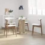 vidaXL Table de bistro Chêne sonoma 60x60x75 cm Bois d'ingénierie
