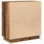 Buffet vidaXL avec LED en bois vieilli 71x34 5x75 cm en bois reconstitué