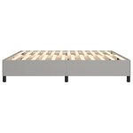 vidaXL Cadre de lit sans matelas gris clair 200x200 cm tissu