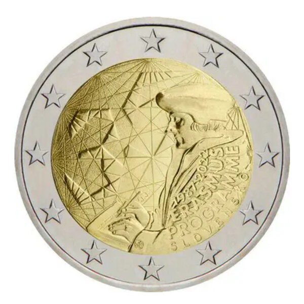 2 euros commémorative Slovaquie 2022 - Erasmus.