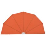 vidaXL Auvent latéral pliable de terrasse Terre cuite 200 cm