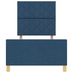 Cadre de lit vidaXL bleu 90x200 cm en tissu