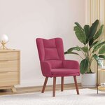 vidaXL Fauteuil relaxant Rouge bordeaux 63 x 67 x 94 cm Velours