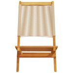 vidaXL Chaises de jardin pliantes lot de 8 beige bois d'acacia massif