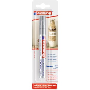 Marqueur Peinture brillante 750 blister de 1 argent 2-4 mm EDDING