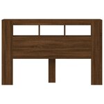 vidaXL Tête de lit à LED chêne marron 160x18 5x103 5cm bois ingénierie