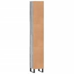 vidaXL Armoire de bain sonoma gris 30x30x190 cm bois d'ingénierie