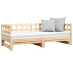 vidaXL Lit coulissant sans matelas 2x(80x200) cm Bois de pin massif