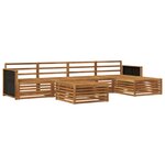 vidaXL Ensemble de canapés d'extérieur 6 pc Naturel