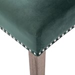 vidaXL Chaises à manger lot de 6 vert foncé velours