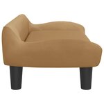 vidaXL Canapé pour enfants marron 70x40x24 cm velours